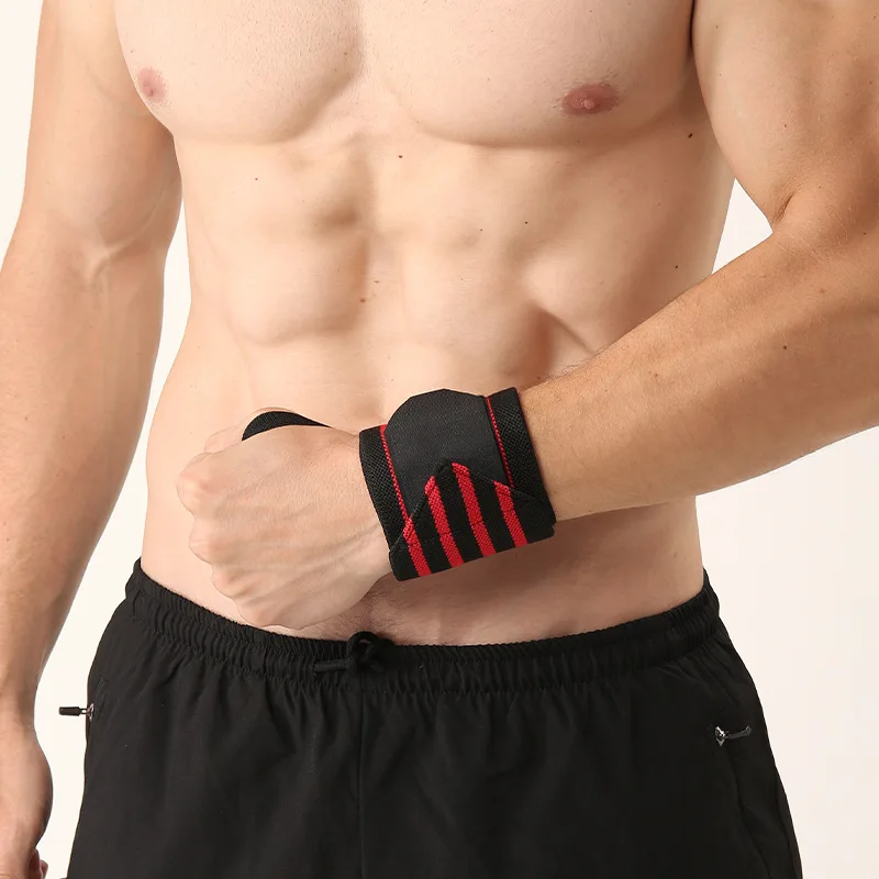1Pcs Wristband Wrist Support Brace Straps Extra Strength Weight Lifting Wrist Wraps Bandage Fitness Gym Training Sports bandage - Image 2