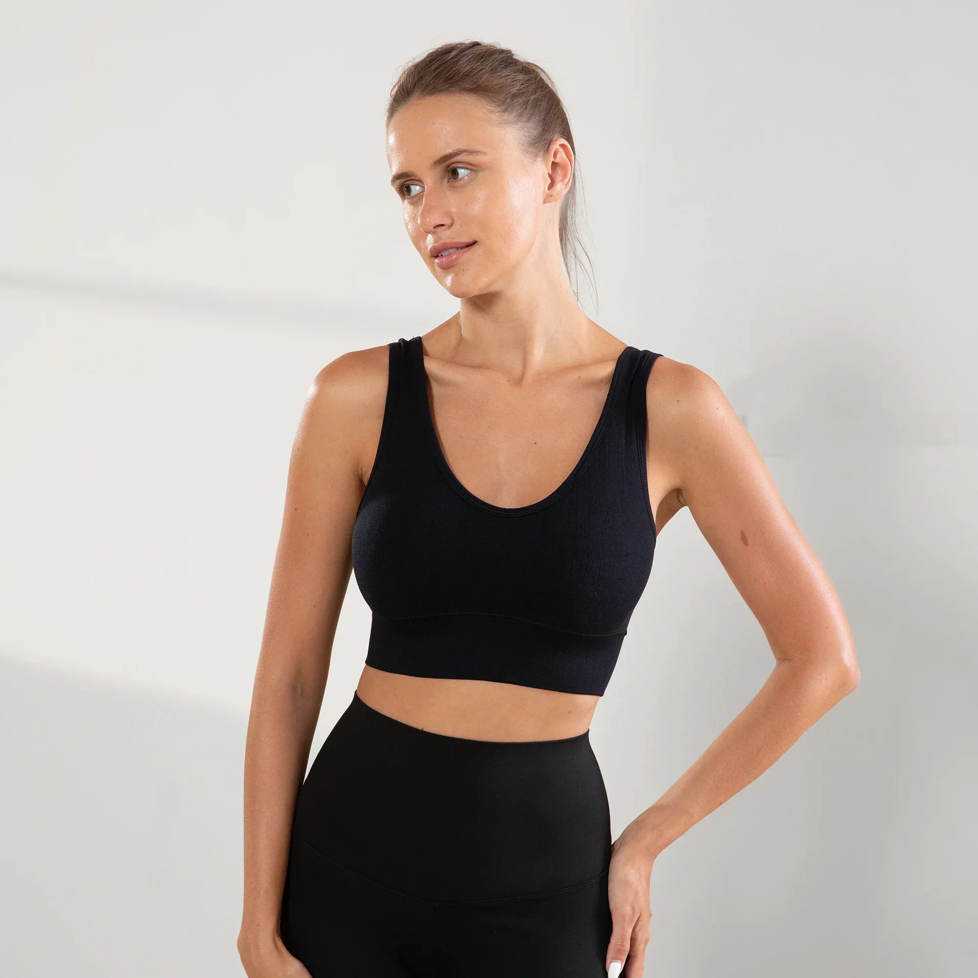 Gym, Women's Fitness Suits, Sports Bras, Women's No Bojo Basico Flat Seamless On The Side Bras, Brazil - Image 4