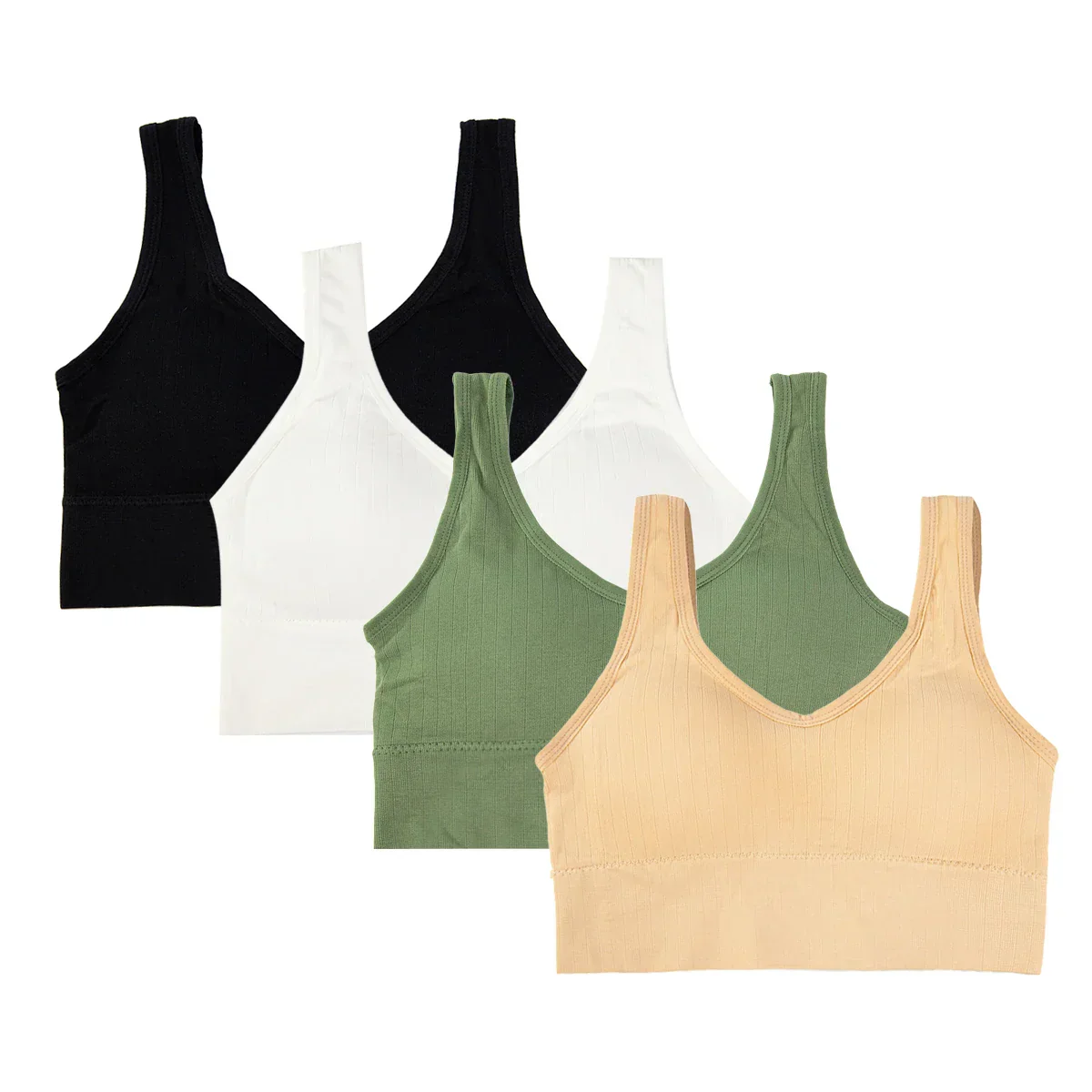 Gym, Women's Fitness Suits, Sports Bras, Women's No Bojo Basico Flat Seamless On The Side Bras, Brazil - Image 6