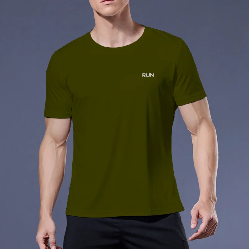 Multicolor Summer Short Sleeve Sport Shirt High Quality Gym Clothing Men Jersey Fitness Shirt Trainer Running T-Shirt Sportswear - Image 39