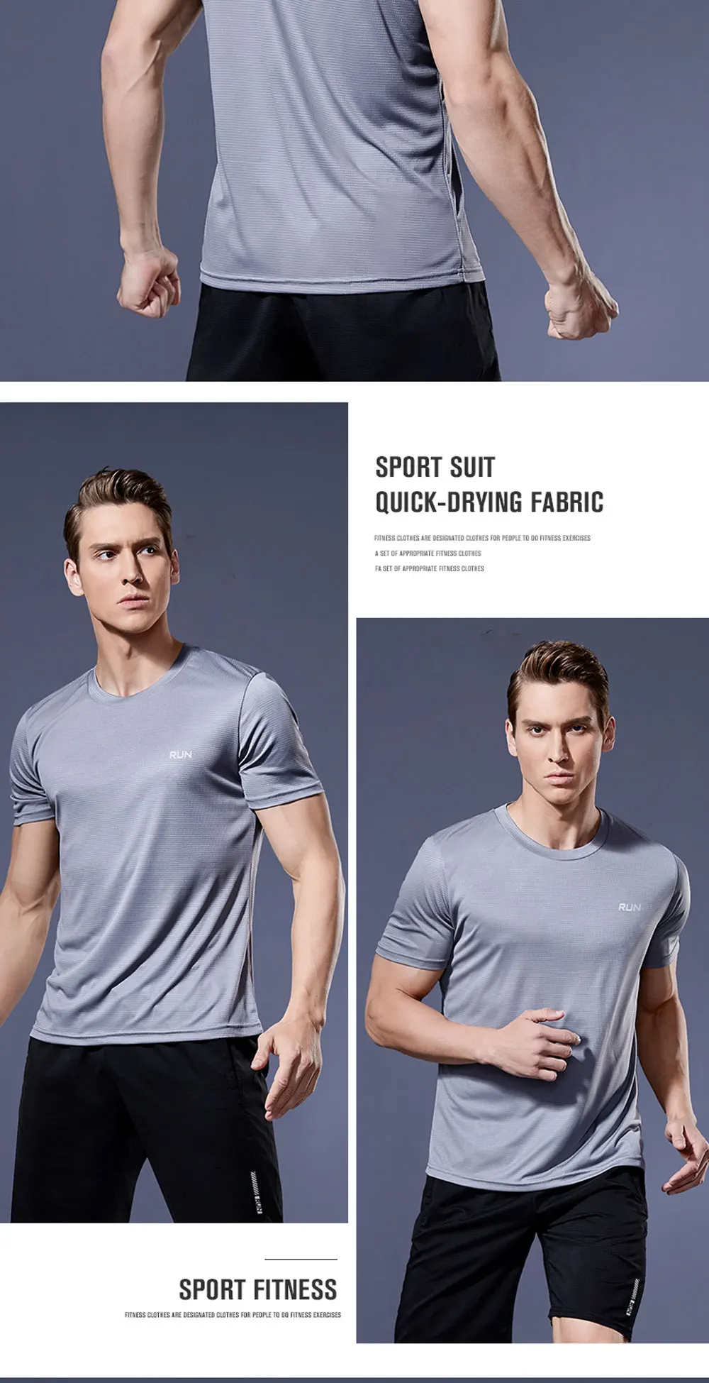 Multicolor Summer Short Sleeve Sport Shirt High Quality Gym Clothing Men Jersey Fitness Shirt Trainer Running T-Shirt Sportswear - Image 41