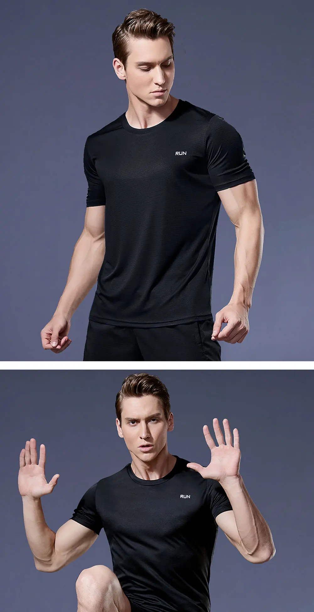 Multicolor Summer Short Sleeve Sport Shirt High Quality Gym Clothing Men Jersey Fitness Shirt Trainer Running T-Shirt Sportswear - Image 42